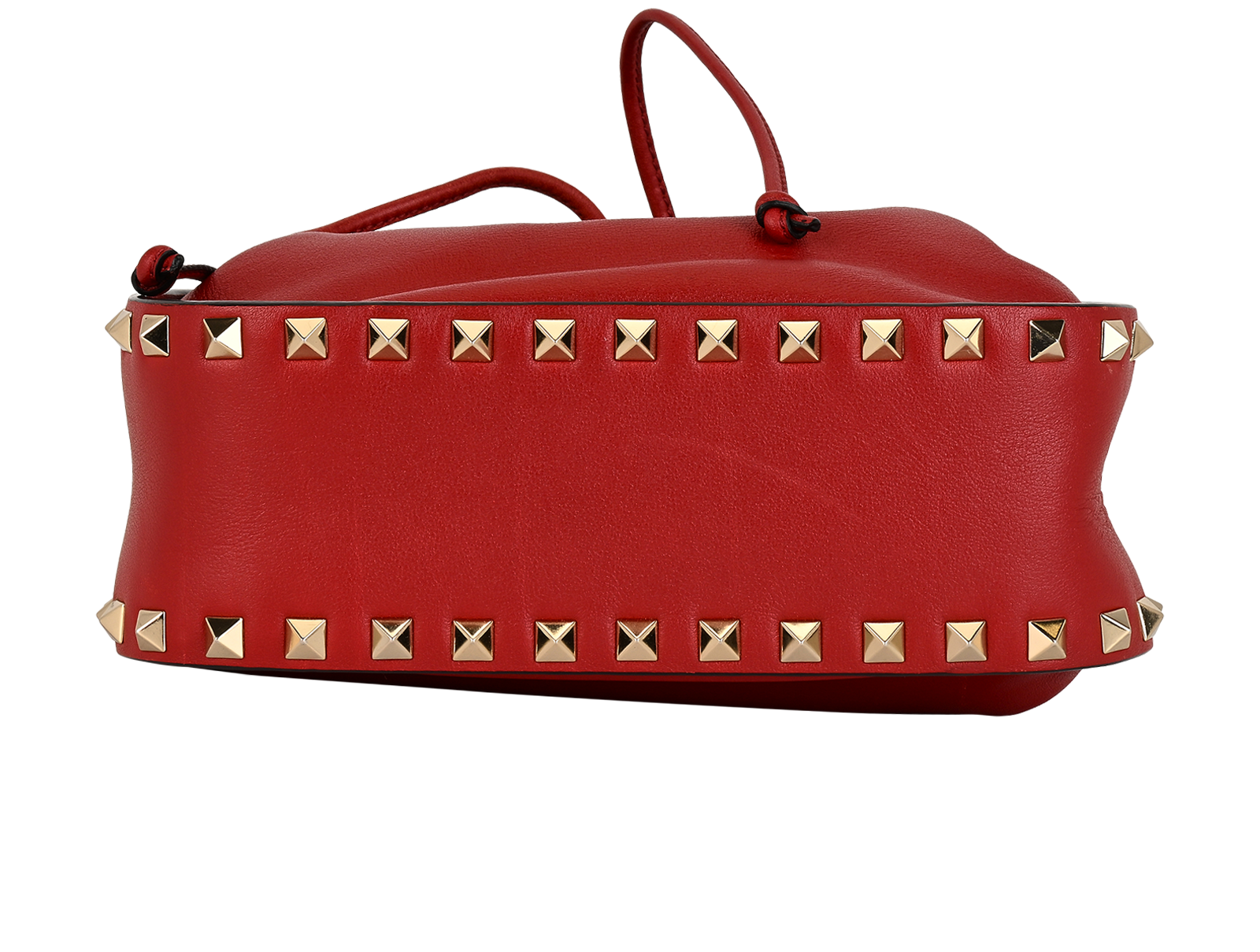 Rockstud Bucket Bag, &pound;420, Handbags, Red, Leather, Top view